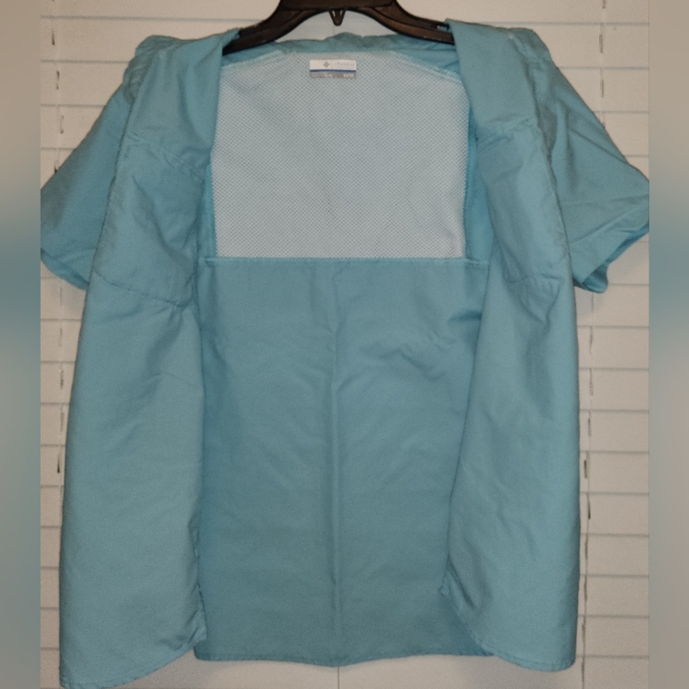 Columbia PFG Women's Teal Short Sleeve Shirt Size XS - Picture 14 of 15